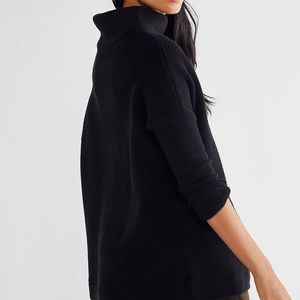 Free People Slouchy Ottoman Tunic Black Small